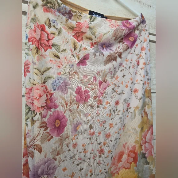 Desigual Multicolor Floral Midi Skirt - Picture 5 of 9